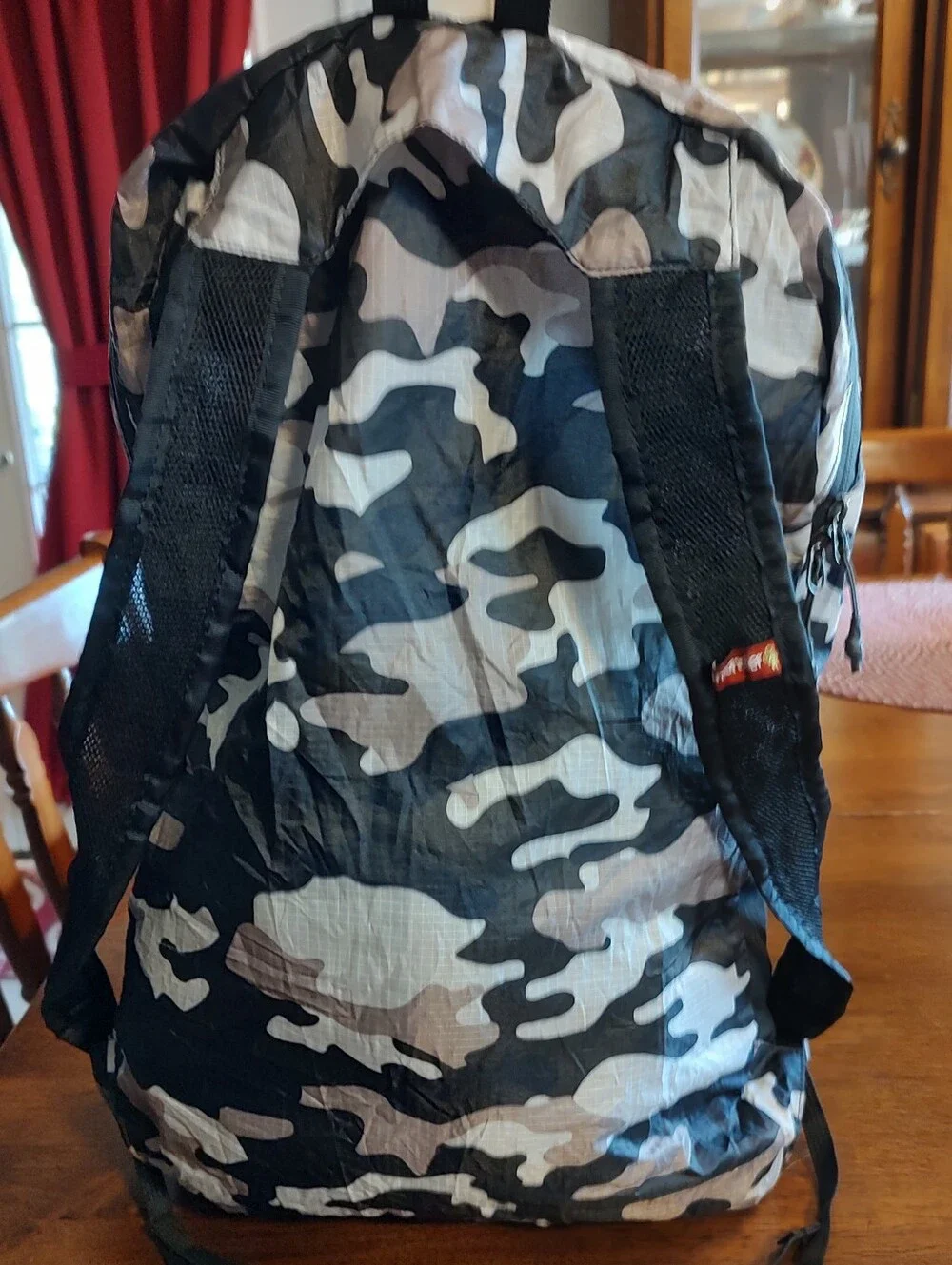Camouflage Men's Backpack - Gray & Black